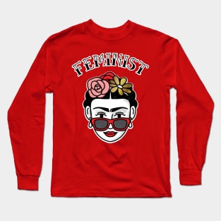 Cute Feminist Frida Kahlo Long Sleeve T-Shirt